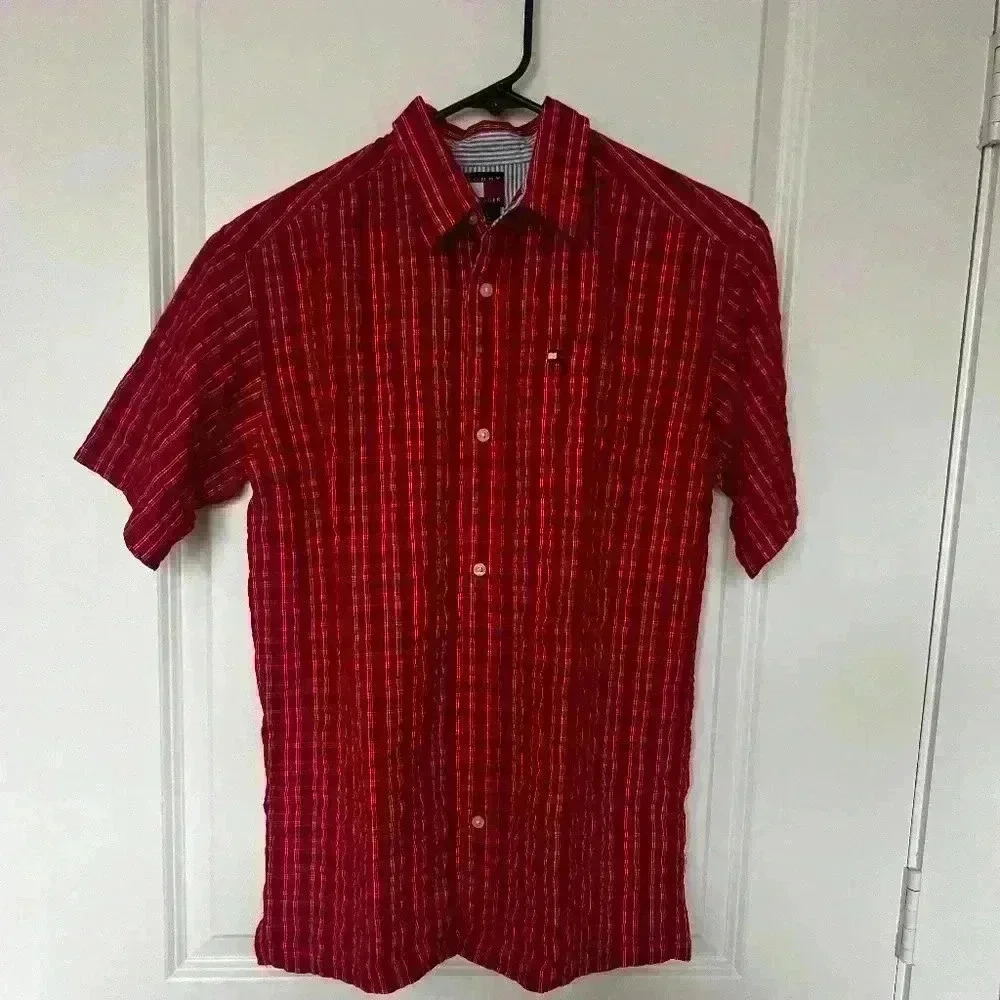 Tommy Hilfiger‎ Mens Printed Shirt Size Large